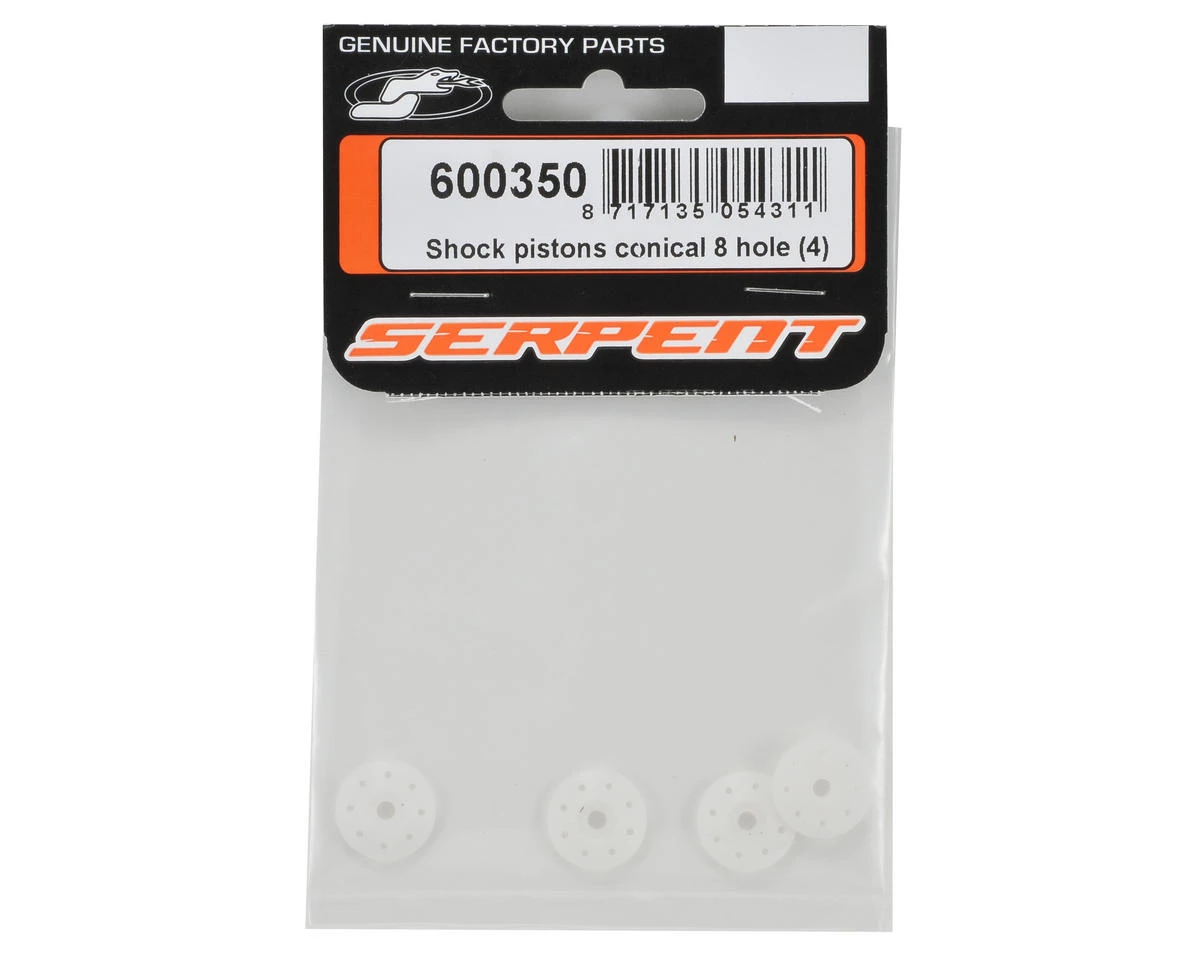 Serpent 8-Hole Conical Shock Piston Set (4) 2 Serpent 8-Hole Conical Shock Piston Set (4) - Image 2